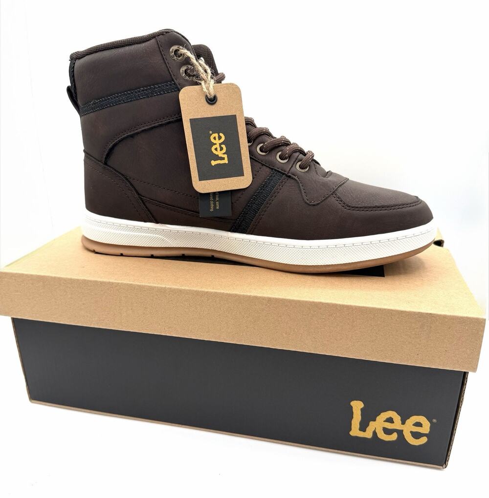 Lee Dayton High Top Sneaker Boots Brown Men’s US 7D M000012-0233